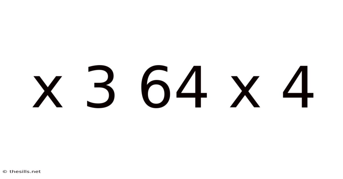 X 3 64 X 4
