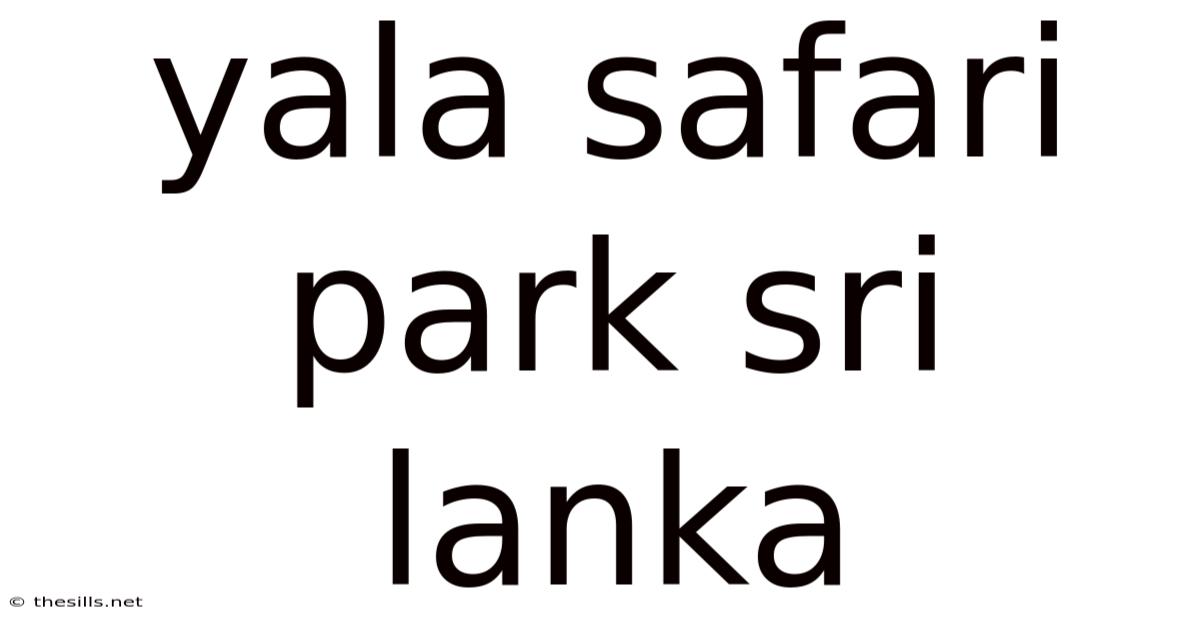 Yala Safari Park Sri Lanka