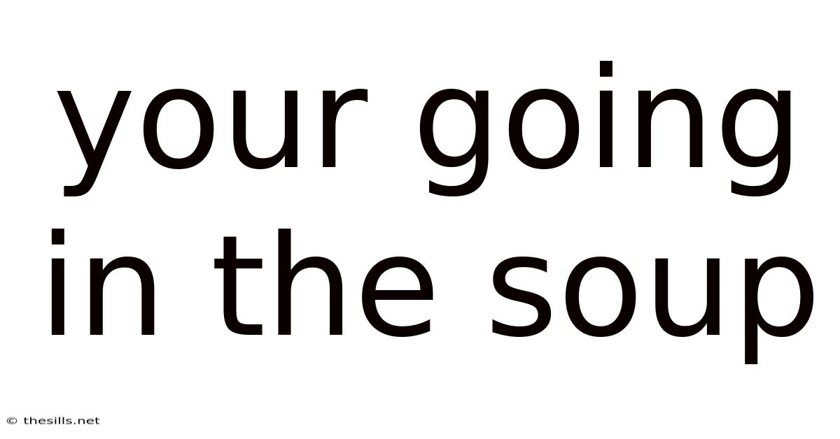 Your Going In The Soup